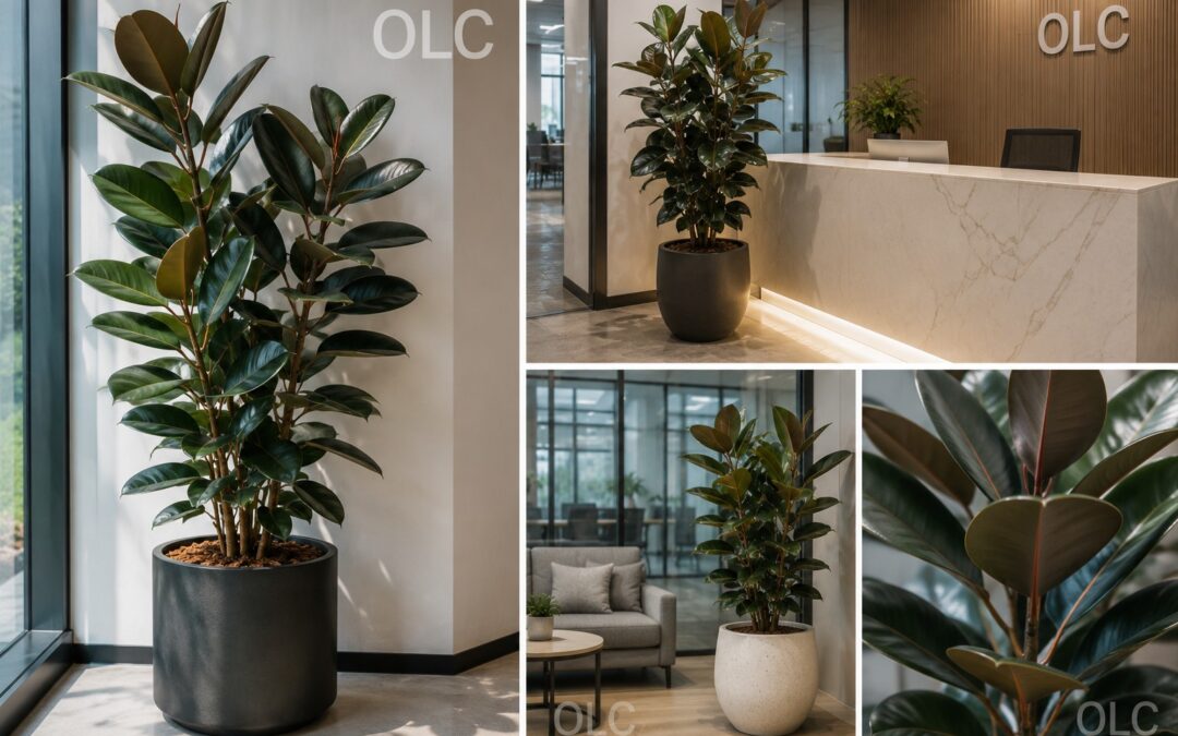 Ficus Elastica (Rubber Plant): A Striking Indoor Plant for Modern Offices